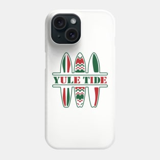 Yule Tide Christmas Surfing Phone Case