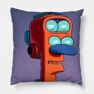 Four-eyed robot Pillow