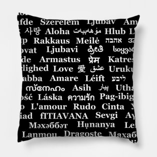 Love in All Languages of the World Pillow