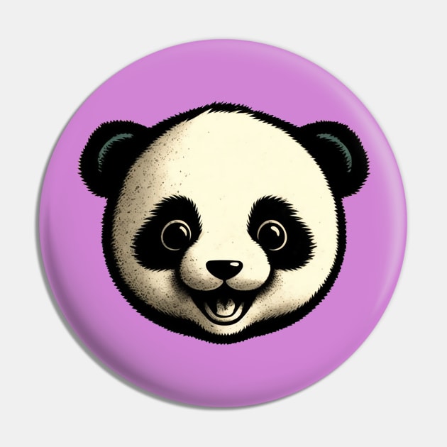 happy Panda Pin by DavidLoblaw