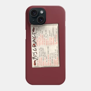 90's Grunge Rock Tape Cassette Phone Case