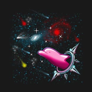 dolphin going to galaxy T-Shirt