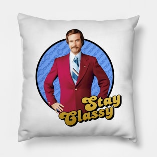 Anchorman Stay Classy Ron Pillow