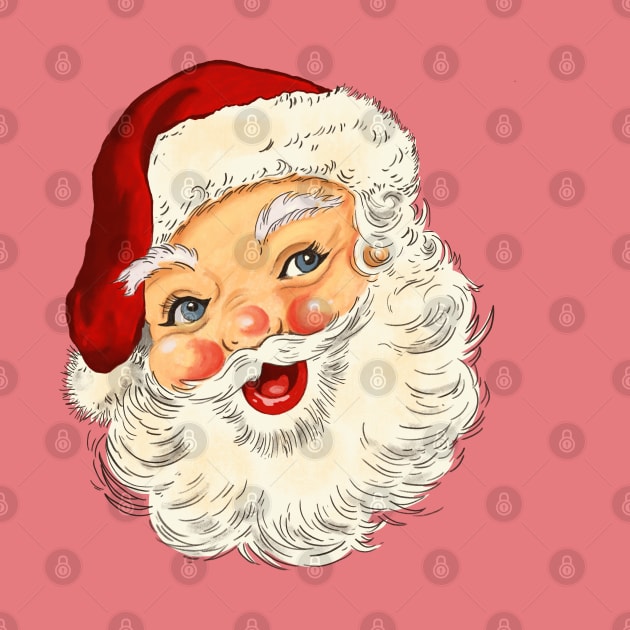 Vintage Santa No. 6 by LMHDesigns