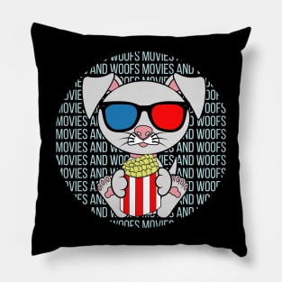 All I Need is movies and dogs, movies and dogs, movies and dogs lover Pillow