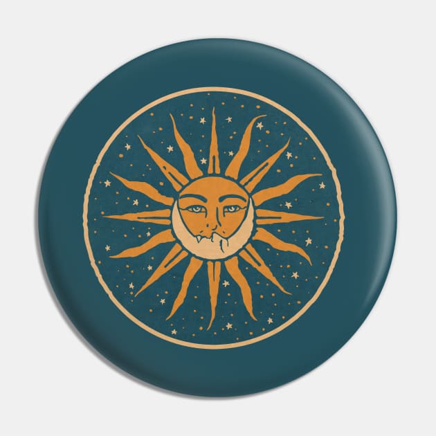 Sun & Moon Pin by visionarysea