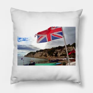 Beer beach Jurassic Coast Devon England Pillow