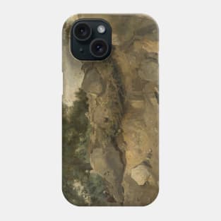 Stone Mine of Chaise-Marie in Fontainebleau by Jean-Baptiste Camille Corot Phone Case