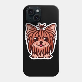 Cute Yorkshire Terrier Dog Lover Yorkie Retro Phone Case