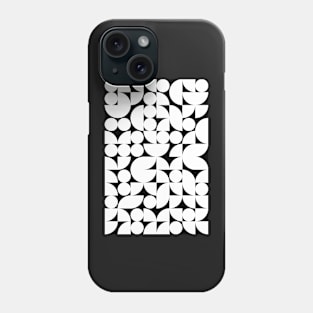 Geometric Pattern - Black & White Shapes #8 Phone Case