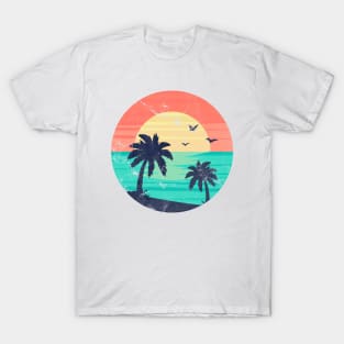 Retro Sunset Rays Wavy Shirt Vintage Shirt Graphic Tees - t shirt store near  me, Clothfusion Tees