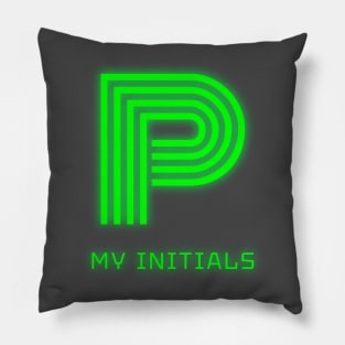 Letter P Letter Art Pillow