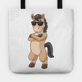 Cool horse with sunglasses Tote