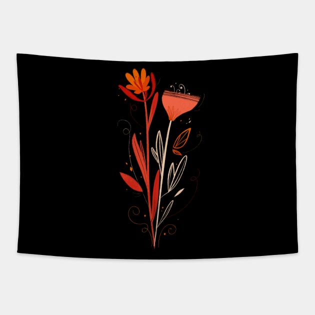 Flower Bouquet Tapestry by Maia Fadd