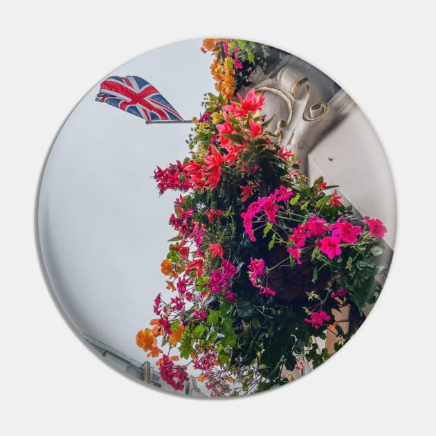 Flowerboxes and the Union Jack Pin by offdutyplaces