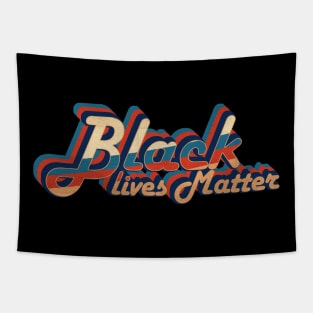 black lives matter - vintage retro 70s future b Tapestry