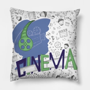 Cinema theme pattern Pillow