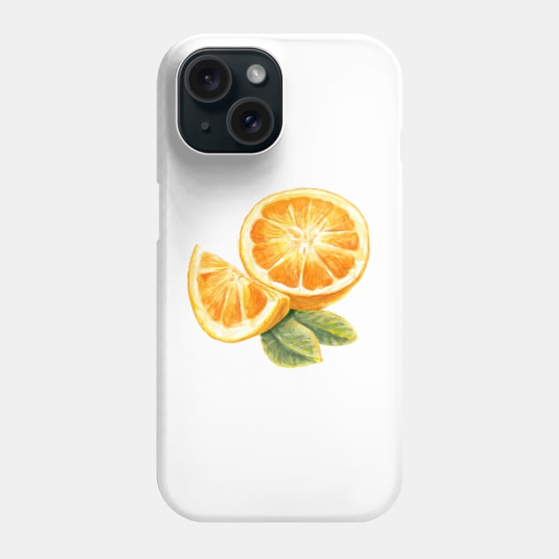 Orange fruit Phone Case by lisenok