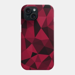 Magenta dark black geometric mesh pattern Phone Case