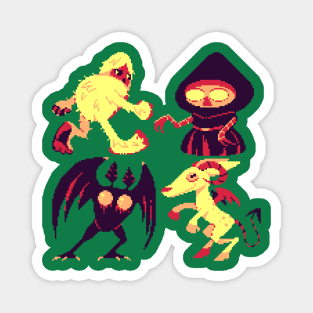 Pixel Cryptids Magnet