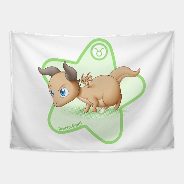 Zodiac Dragons - Taurus Tapestry by SilveryDreams