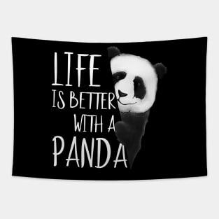 Panda Lovers Life Is Better With A Panda Bear Tapestry