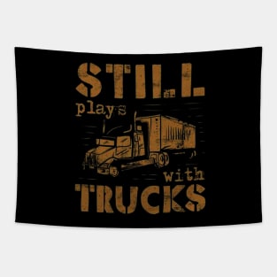 Funny Trucker Tapestry