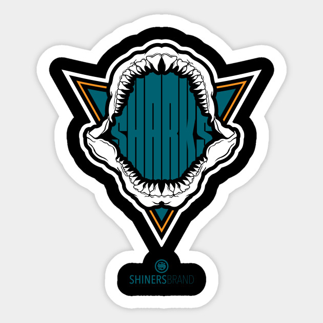 Death Shark San Jose Sharks Sticker Teepublic