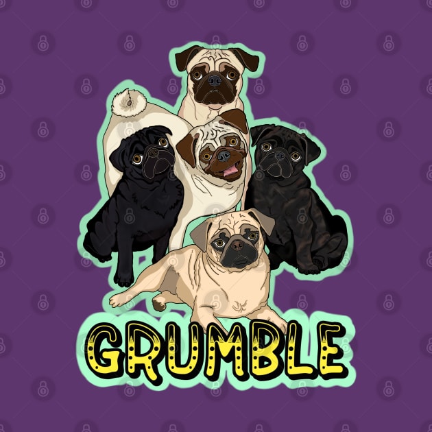 Pug Grumble by FivePugs