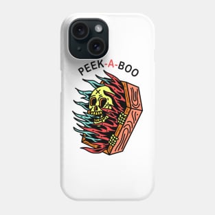 Peek-A-Boo | Tattoo Flash Phone Case