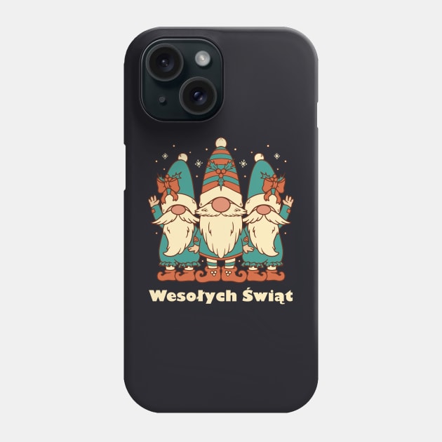 Merry Christmas in Polish Phone Case by SunburstGeo