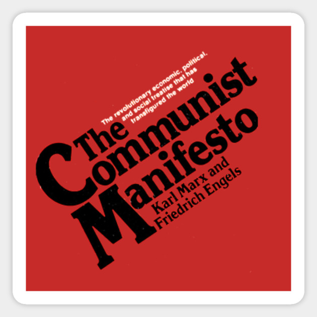 The Communist Manifesto Karl Marx Vintage Book Cover The