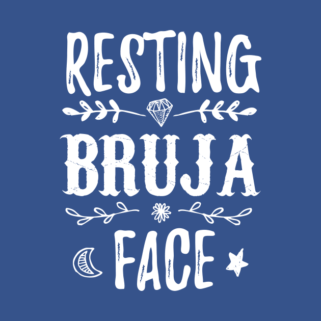 Resting Bruja Face - Cara de Bruja al Natural - diseño perfecto para halloween by verde