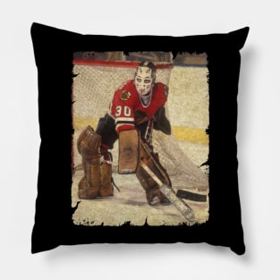 Murray Bannerman, 1985 in Chicago Blackhawks Pillow