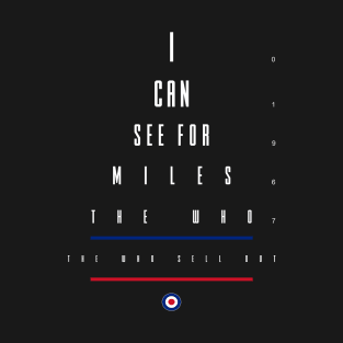 I Can See For Miles Sight Chart T-Shirt