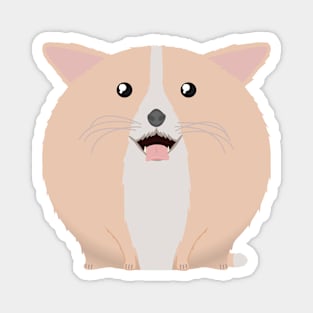 Sfurical round corgi dog Magnet