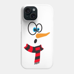 snowman face Phone Case