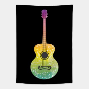 Acoustic Polygonal Guitar Tapestry