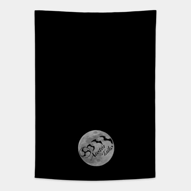 AT Bat Mitsudomoe Moon Tapestry by Austin Taiko