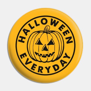 Halloween Everyday Black Graphic Pin