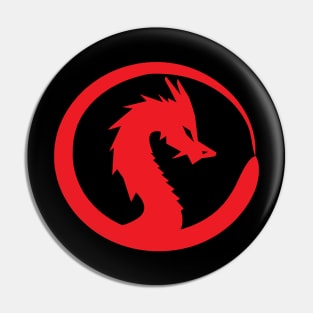 Red dragon head Pin