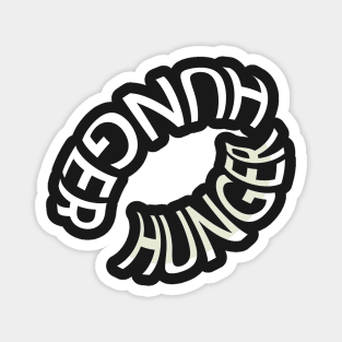 Donut Typography (White ver.) Magnet