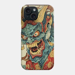 A Japanese Demon Oni Art Phone Case