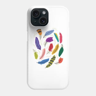 Swirly Feathers Phone Case