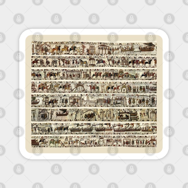 THE BAYEUX TAPESTRY Magnet by BulganLumini