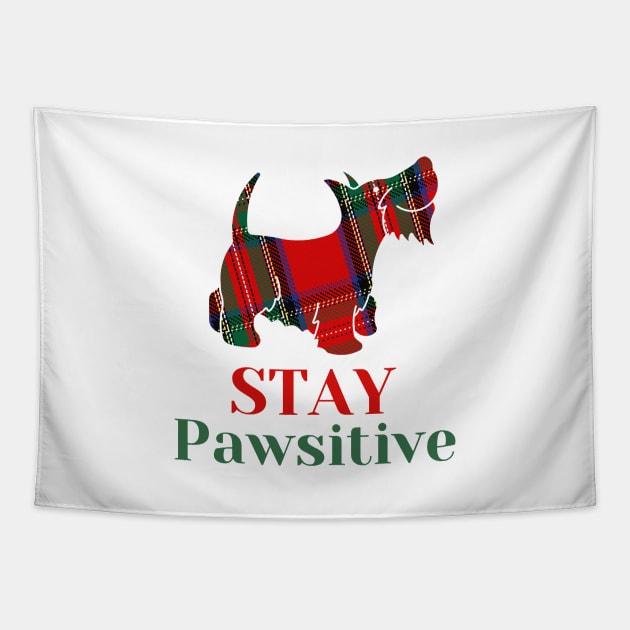 stay pawsitive Tapestry by Mplanet