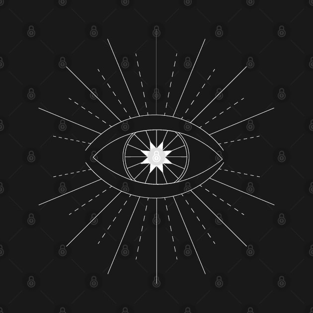 Celestial Eye, geometric evil eye ward off by Cornish Artisan 