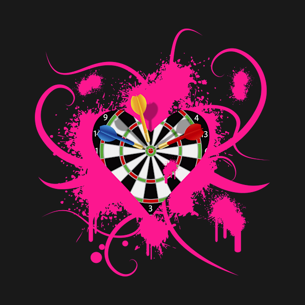 Dartboard Heart by PalmGallery