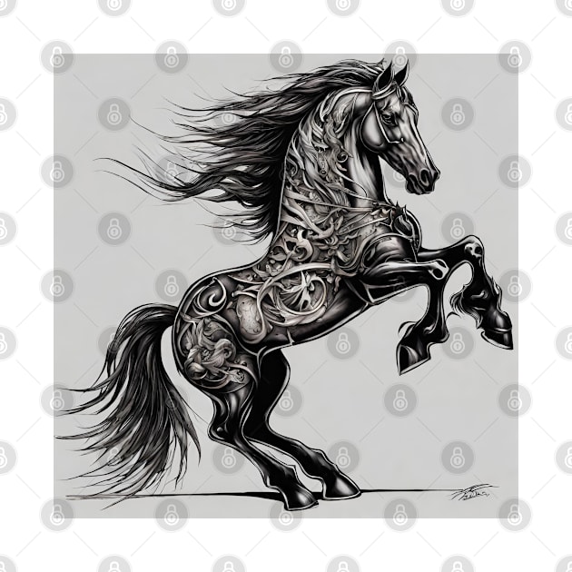 Beautiful Horse Art Design by Abeer Ahmad
