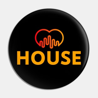 Love House Music Pin